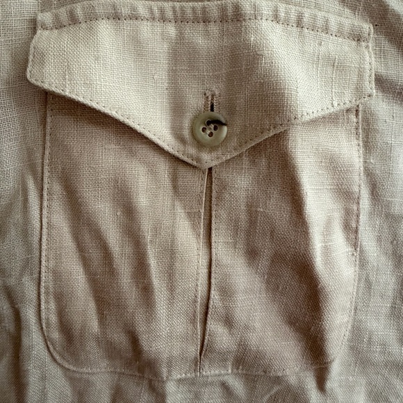 ❤️100% Linen Vintage Blush Pink Riding Skirt - Picture 3 of 8